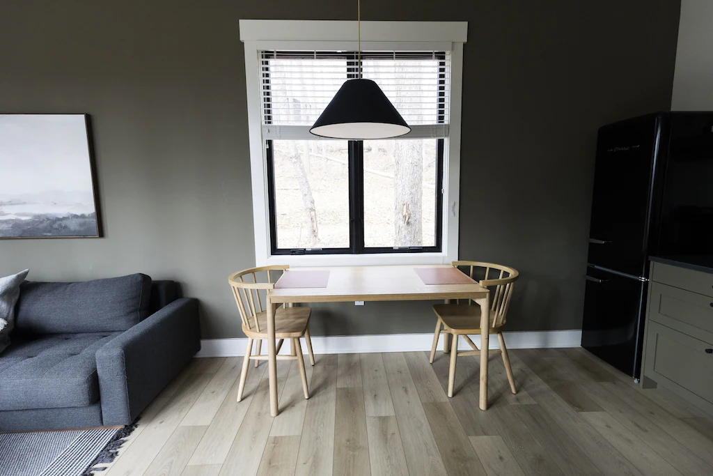 Enjoy your morning tea or coffee while gazing out the window at the breakfast table.