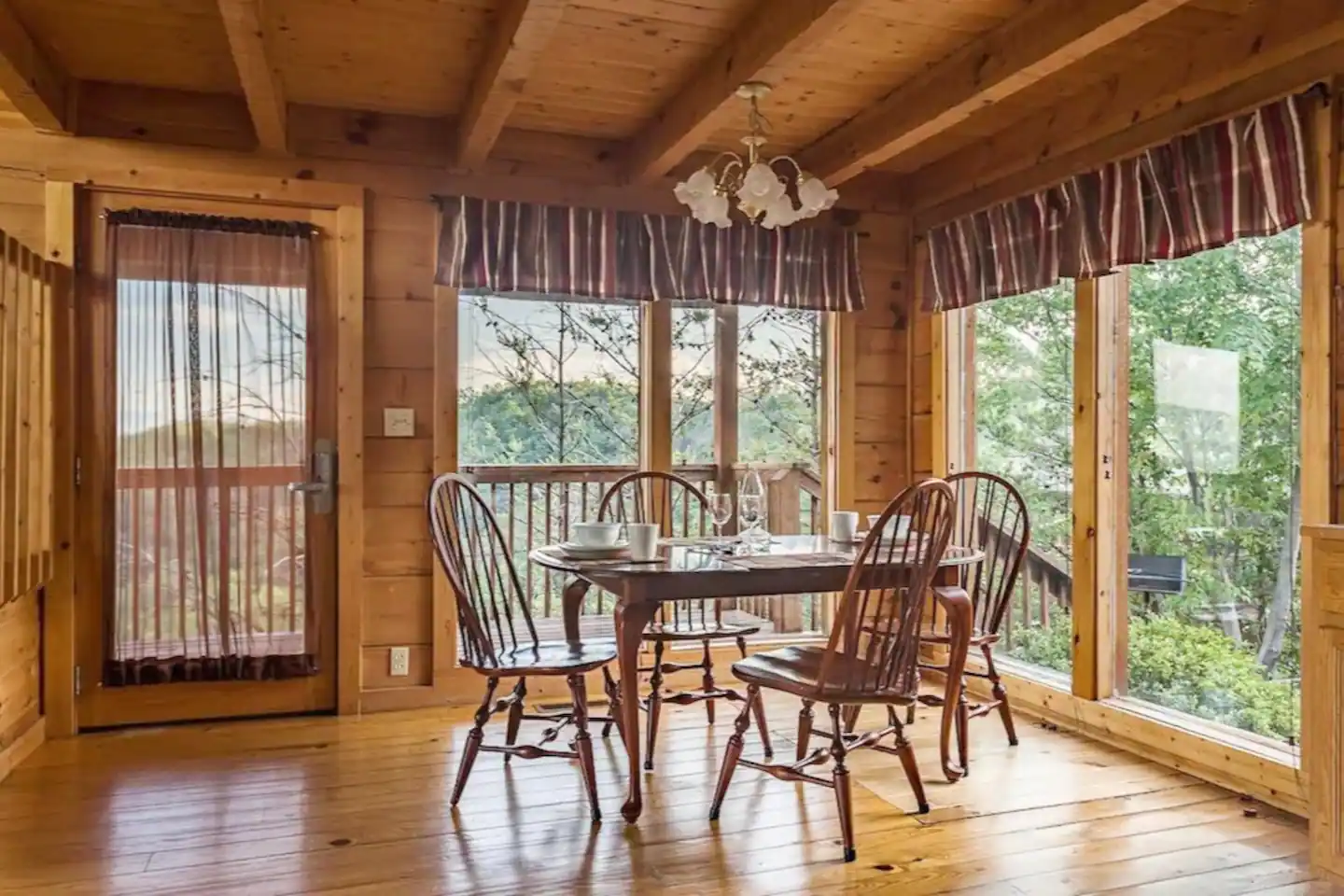 Dine in this spacious dining area