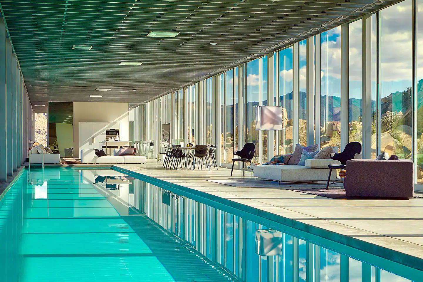 100-foot indoor swimming pool
