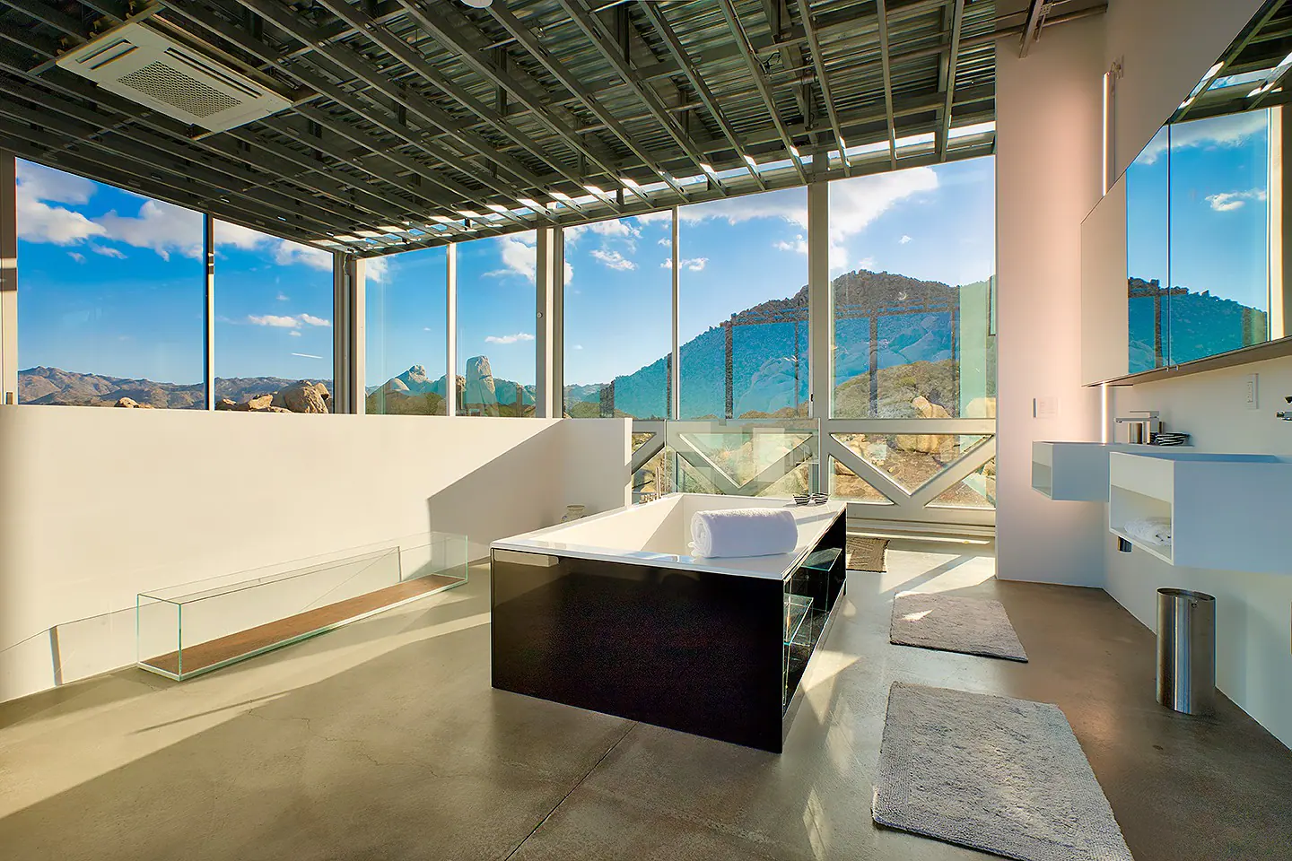 free standing Boffi SWIM tub in the Master suite
