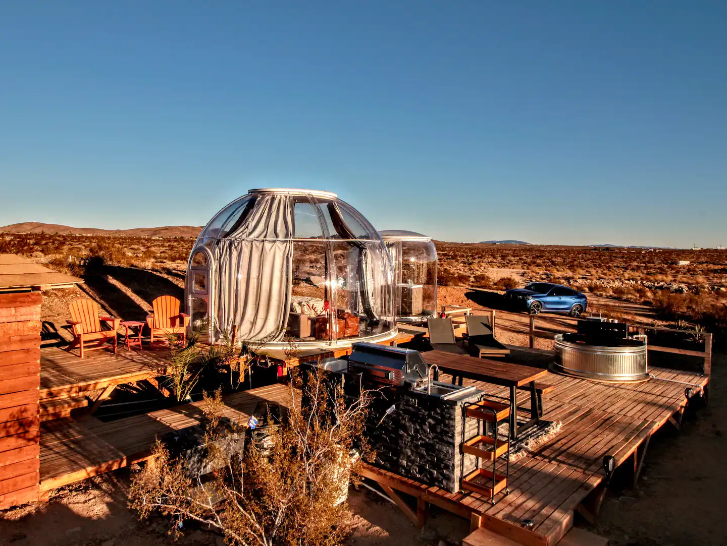 Enjoy a desert escape in Joshua Tree National Park, complete with spectacular sunrises and sunsets and starry nights.