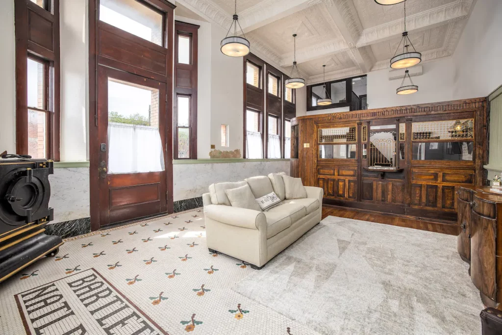 The Bartlett National Bank offers a one-of-a-kind stay in Texas' most photographed town.