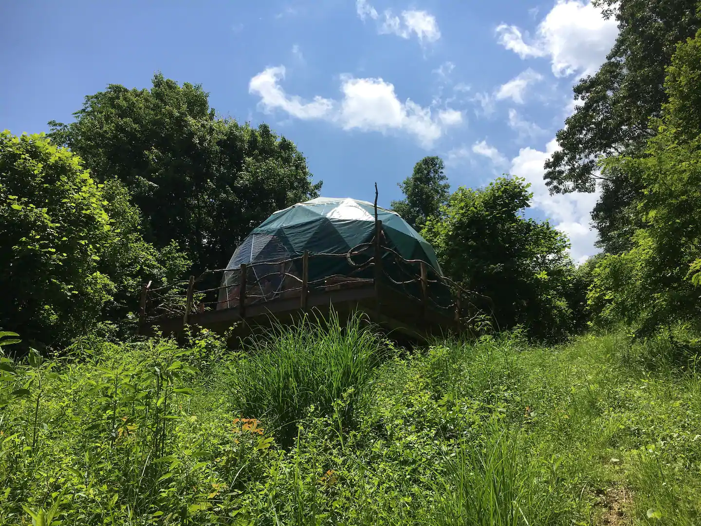 A great view of the dome from outside.