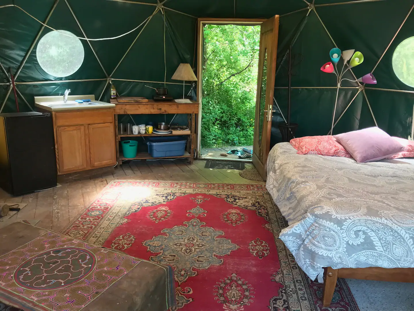 The dome is rustic and archaic in appearance.