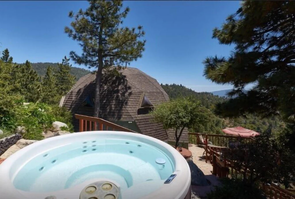 With breathtaking views. On a clear day, you can see the ocean...