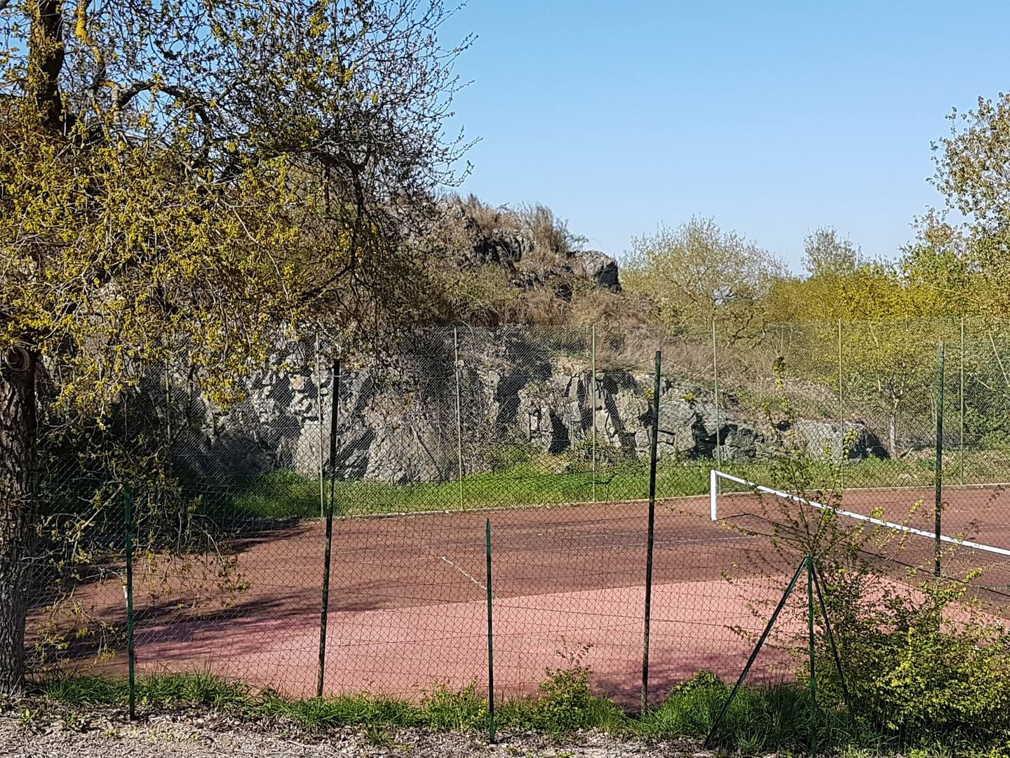 Outdoor area for tennis