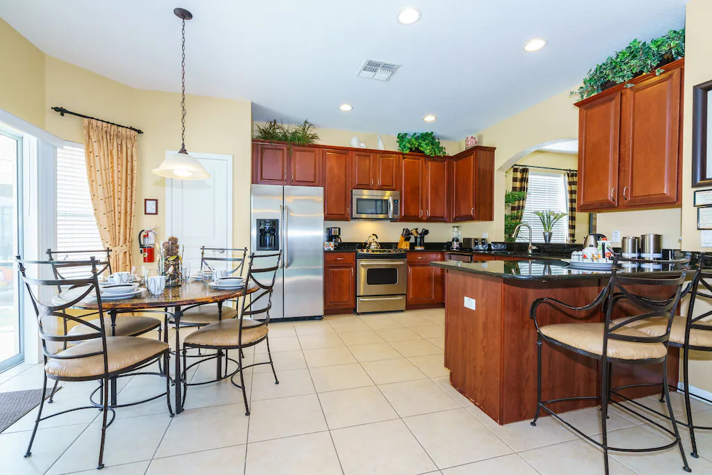 Fully-equipped kitchen area