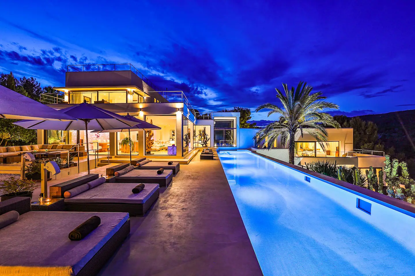 A stunning pool with amazing views.