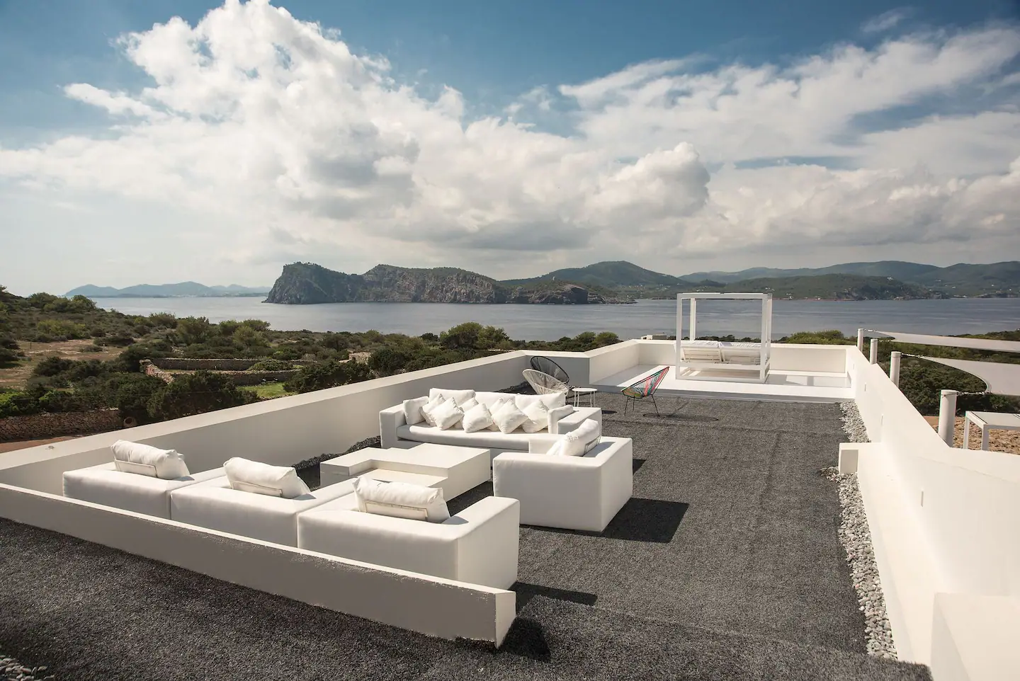 Relaxation spot amidst nature's beauty