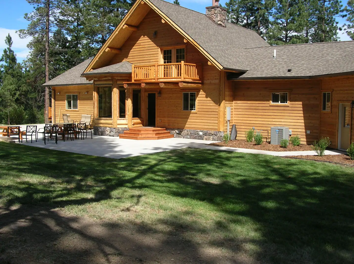 Ample backyard space for family recreation.