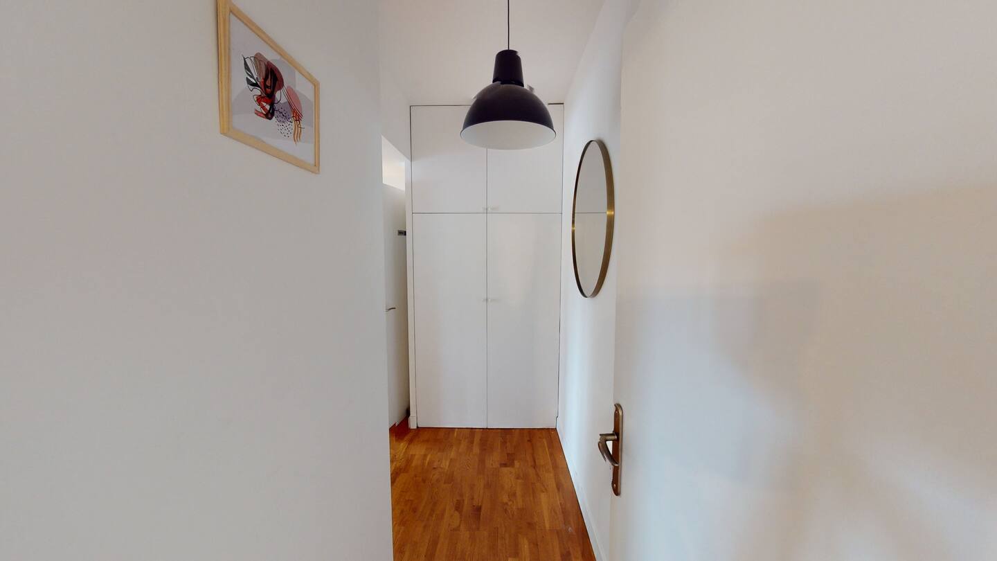 Plenty of storage available in all the rooms in the apartment.