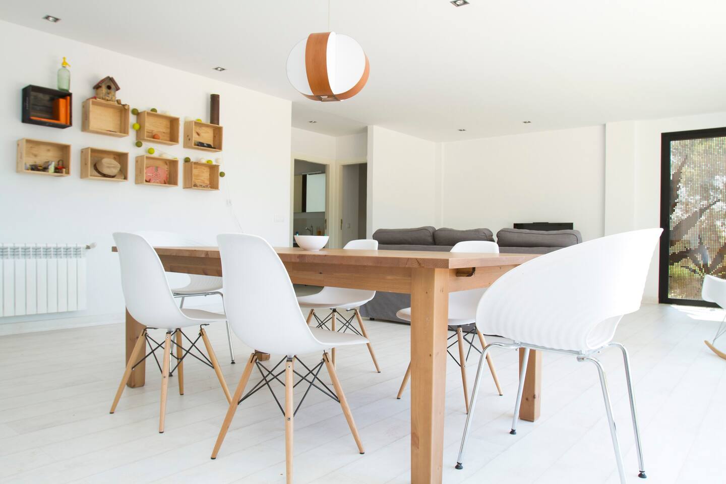 Spacious dining area.