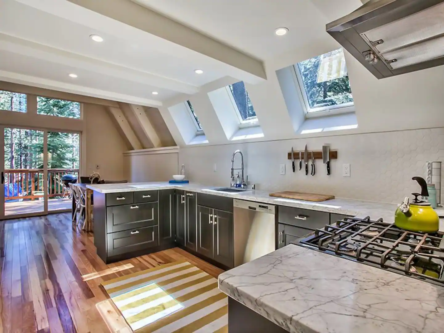 Fully stocked kitchen ready to cook in!
