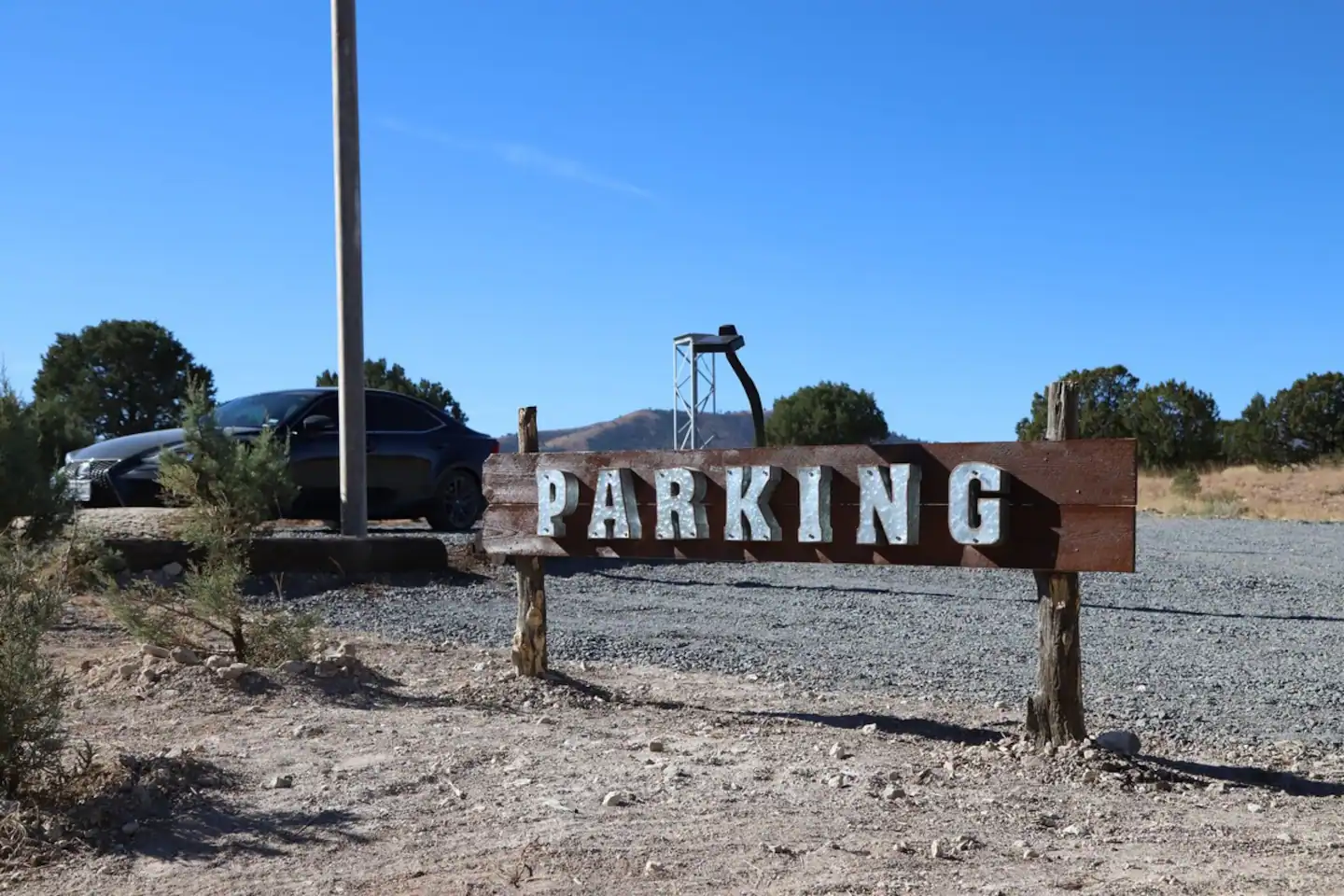 You will find parking just behind the main gate!
