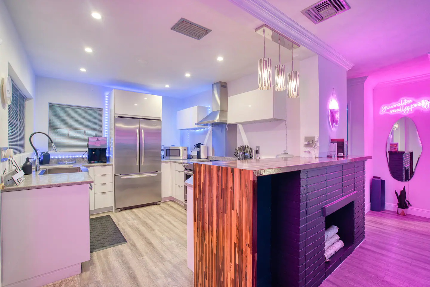 Discover The Hideout's enticing kitchen, a hub of pleasure and culinary delight.