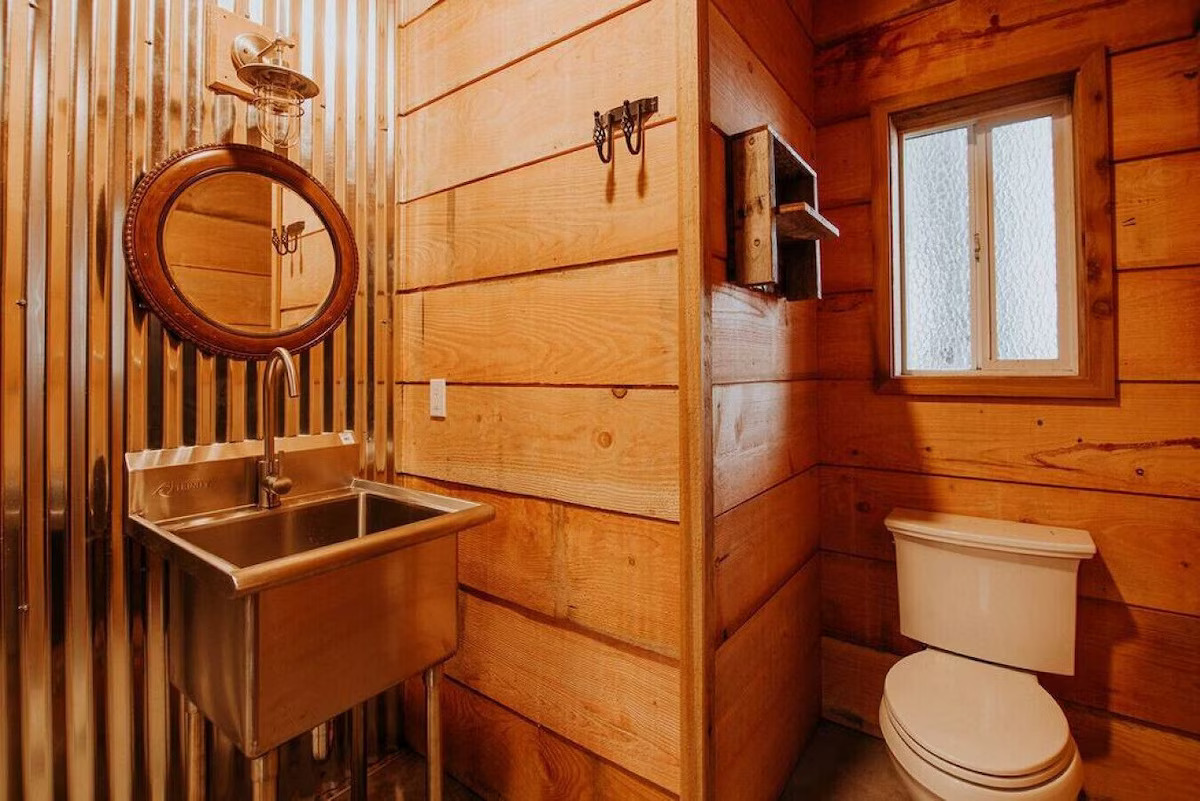 Bathroom down on ground level
