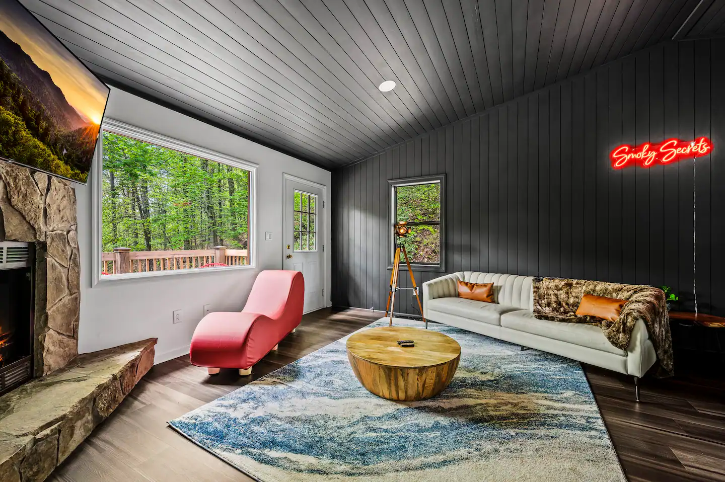 Open concept living room.