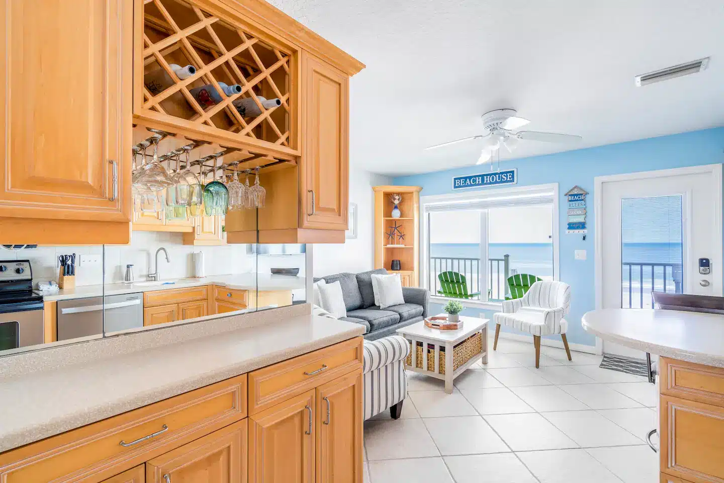 Fully stocked and equipped kitchen