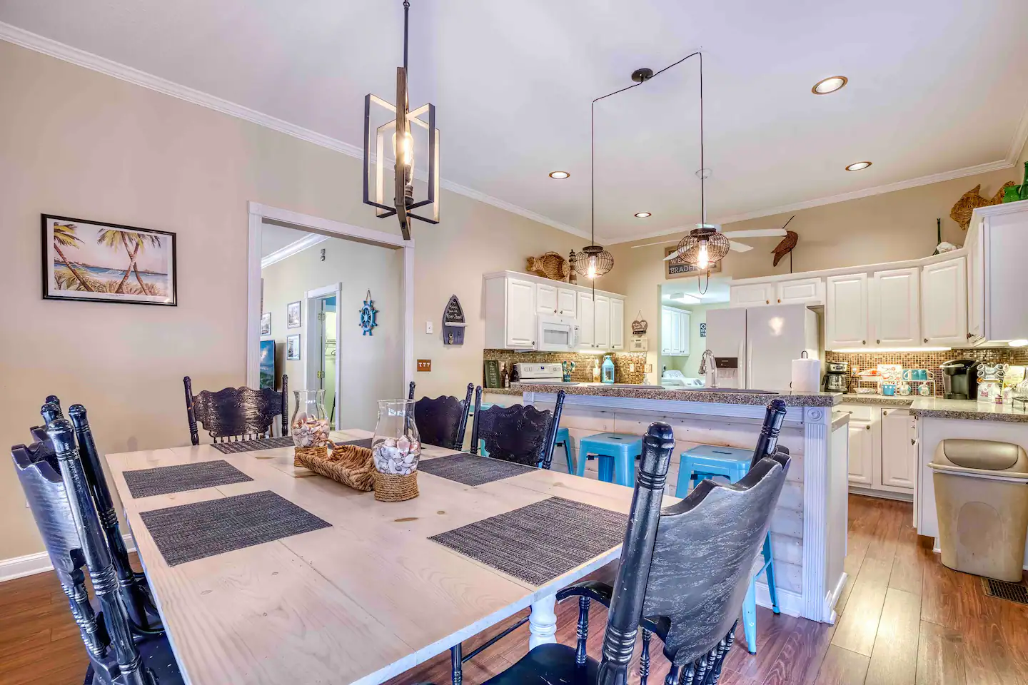 Large and spacious dining area.