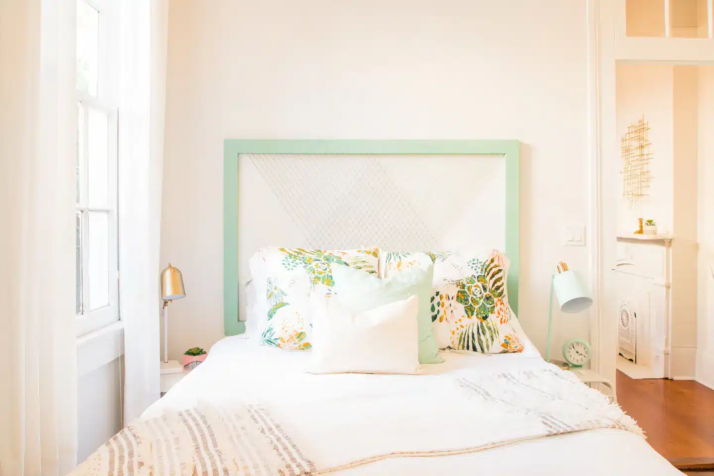 Queen-sized bed