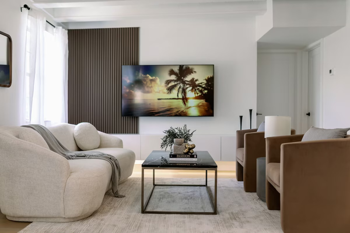 Open floor plan living area