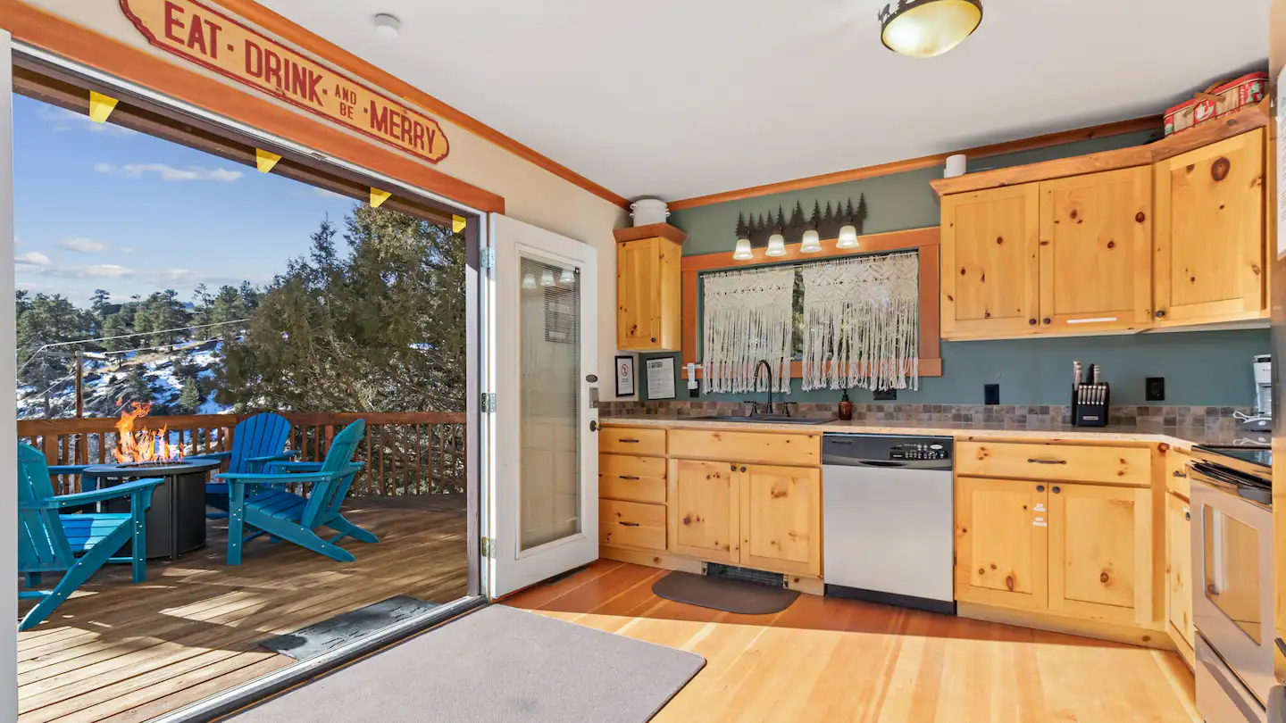 A fully equipped kitchen is ready with many amenities provided for preparing your favorite dishes.