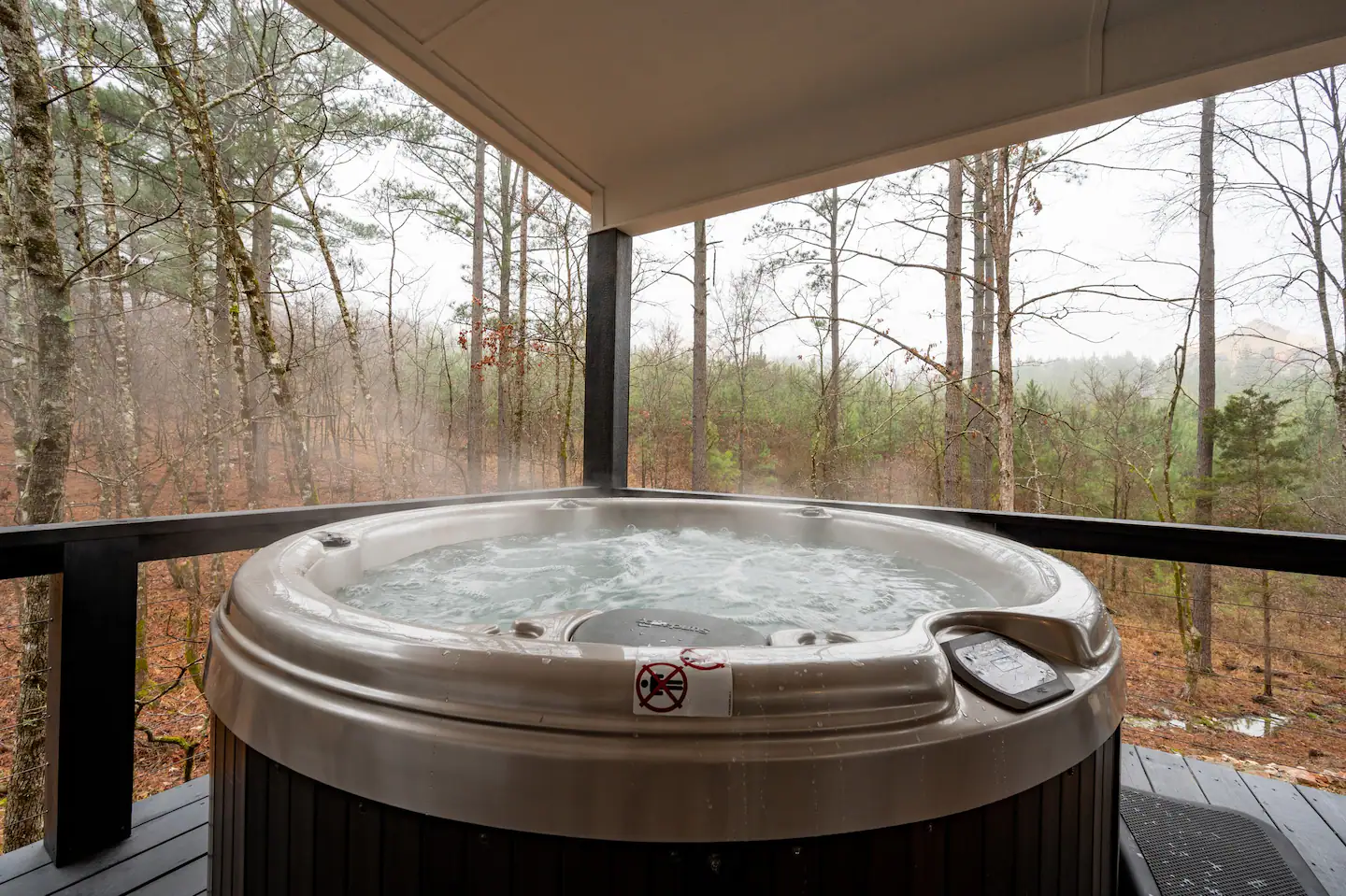 Enjoy a relaxing soak in the hot tub