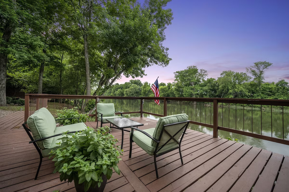 Soak up the views of Mountain Fork River!