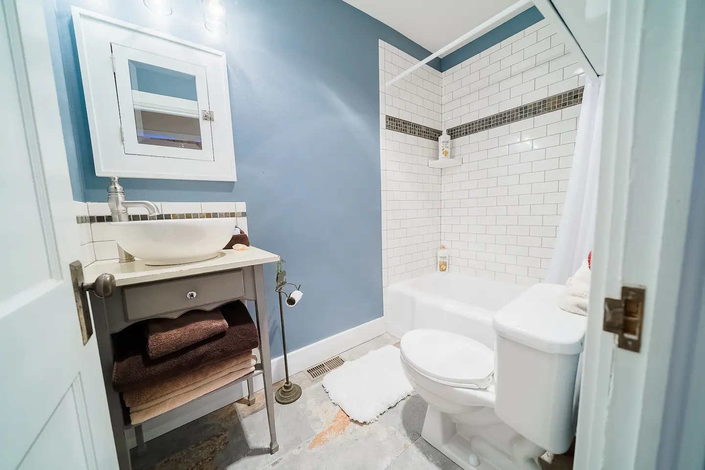 One of our two bathrooms.