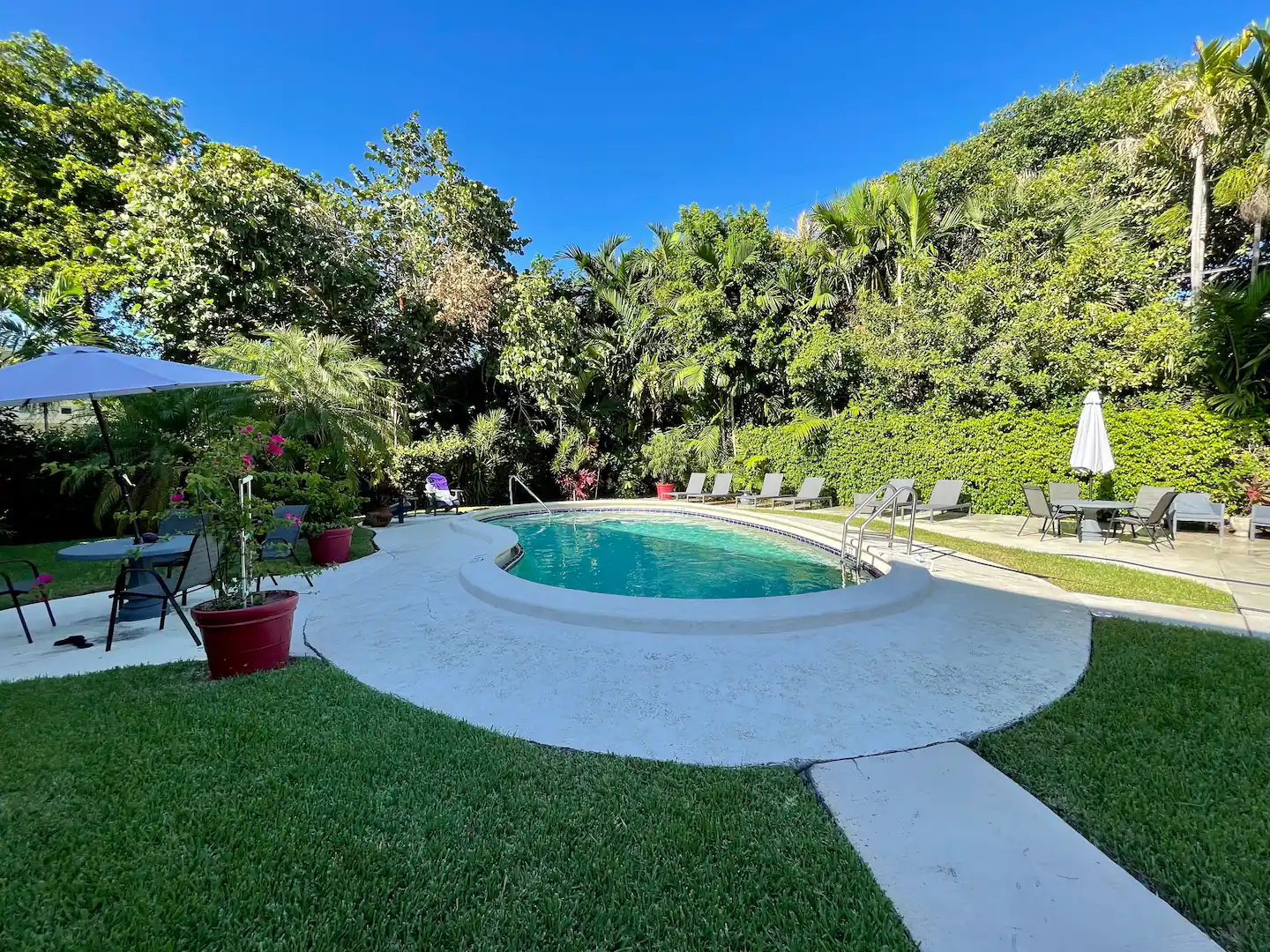 Heated pool - The pool is shared by other residents of the building.